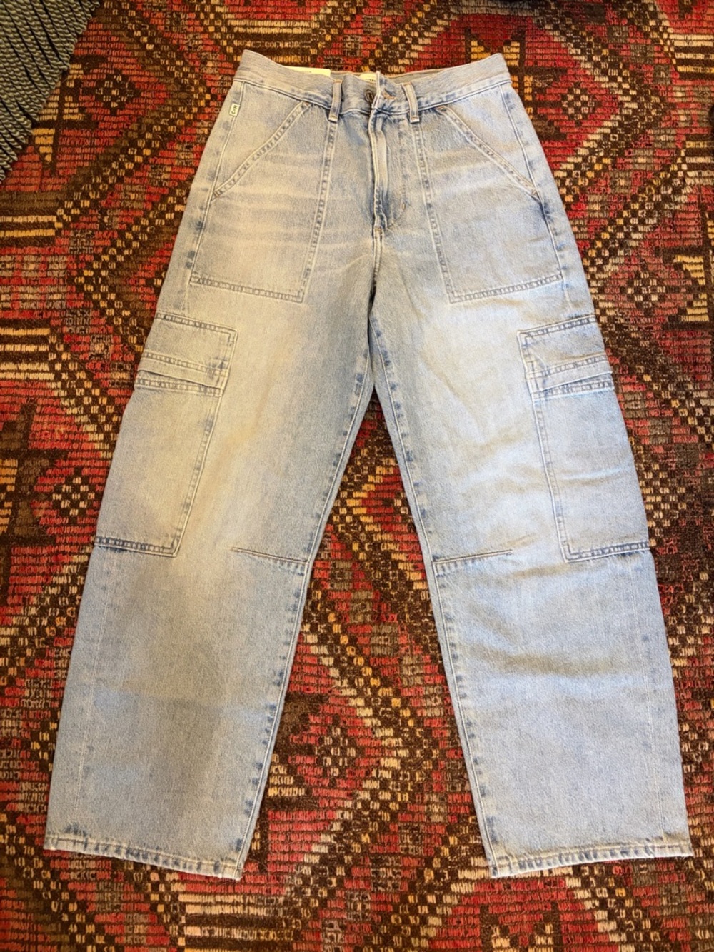 Citizens of Humanity Marcelle Low Slung Easy Cargo Cloud Nine size 24